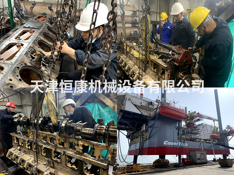 渤海自立号K50柴油机大修作业
